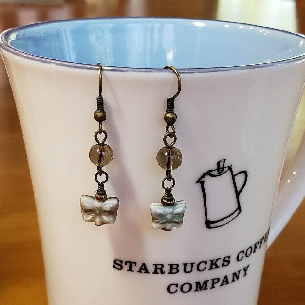 3/$15 Butterflies and Quartz Earrings